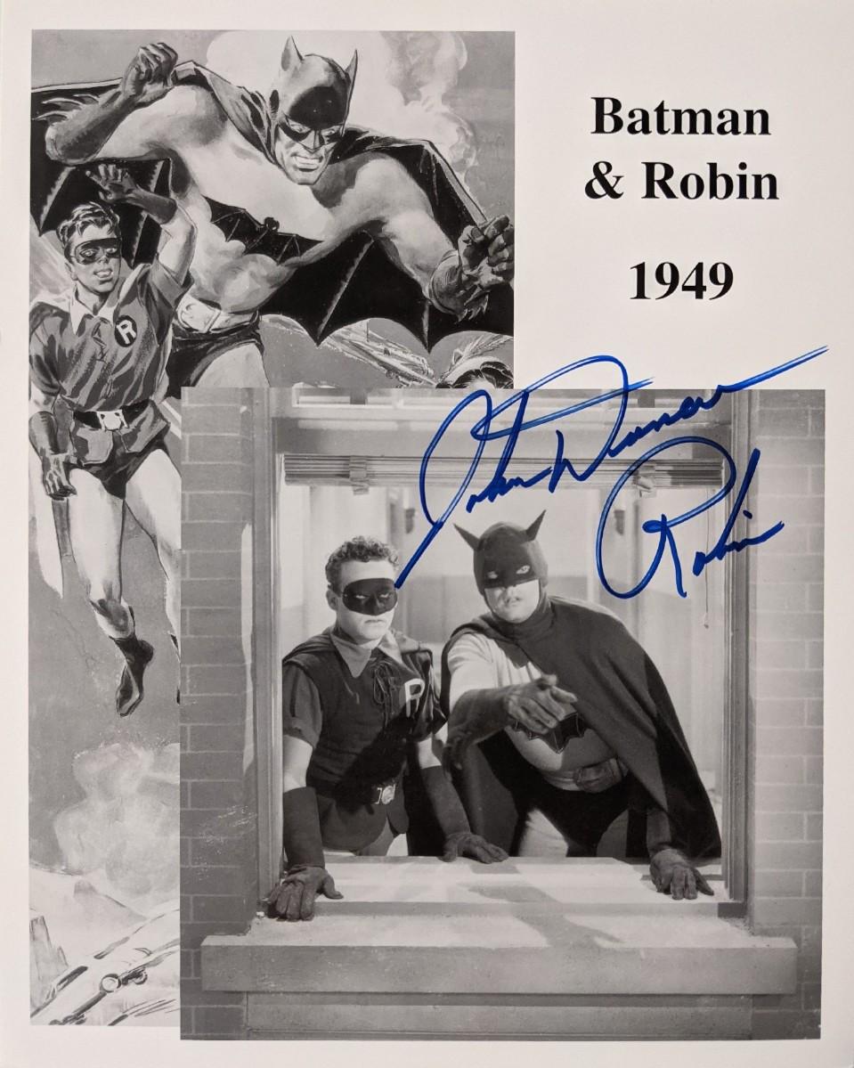 Batman and Robin 1949 signed photo | EstateSales.org