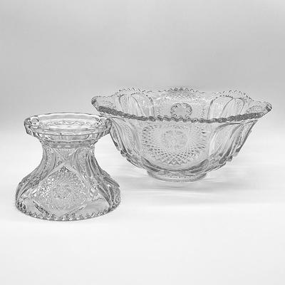 CAMBRIDGE ~ Marjorie ~ Punch Bowl With Stand
