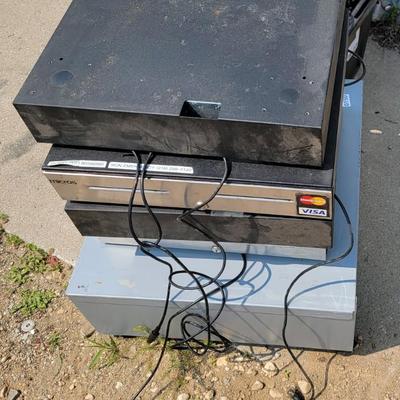 Cash Drawers, stand and misc. electric wiring.
