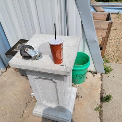 Stone lawn ornament, game, misc. items