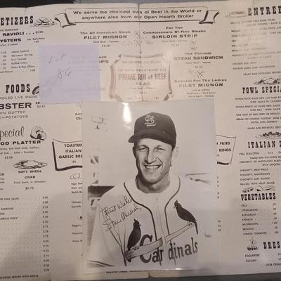 Stan Musial autographed picture