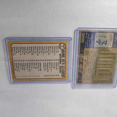Lot of two Trading Cards (hank Aaron/Jerry West)