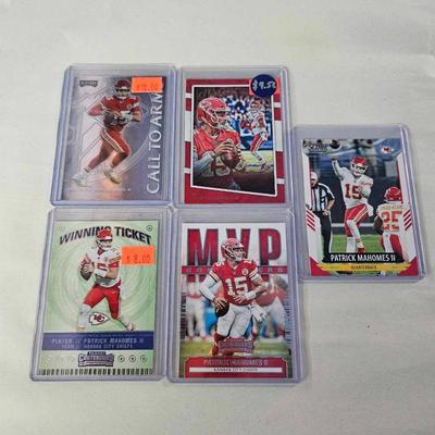 Lot of  5 Patrick Mahomes II Cards