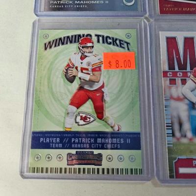 Lot of  5 Patrick Mahomes II Cards