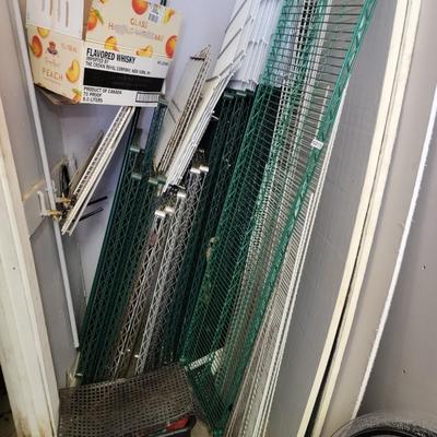 Variety of shelving