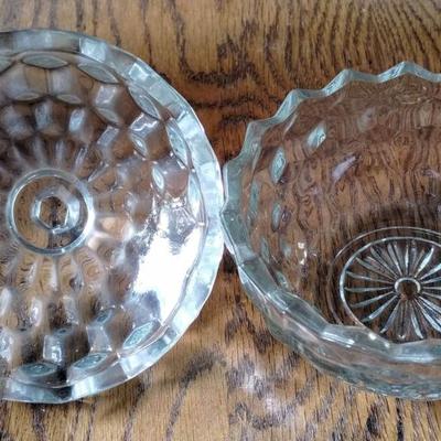 Vintage American Whitehall Indiana Glass Covered Candy Dish Excellent Condition