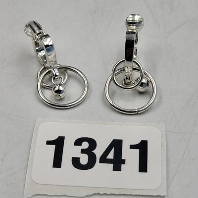 Double Ring Clip On Earrings