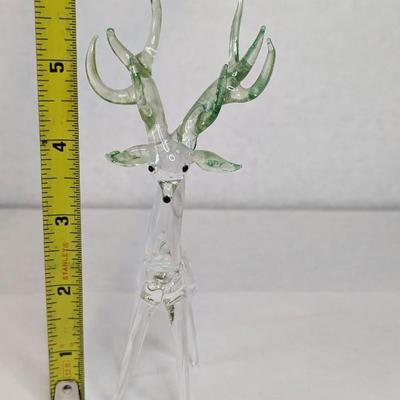 Hand Blown Glass Deer