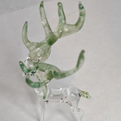 Hand Blown Glass Deer