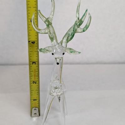 Hand Blown Glass Deer