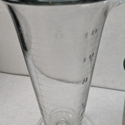 Antique Etched Measuring Beakers
