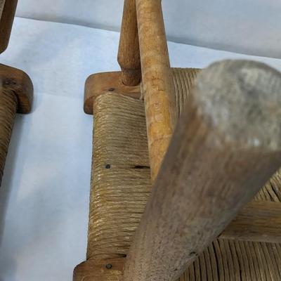 Wicker Seat Milking Stools