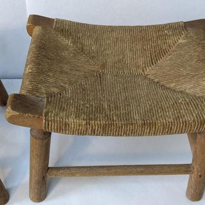 Wicker Seat Milking Stools