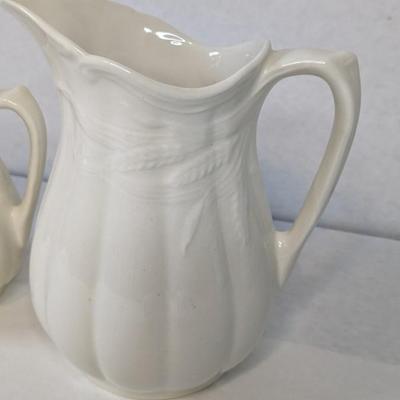 White Ironstone Pitchers
