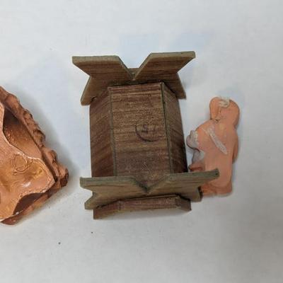 Chalkware Nativity Scene