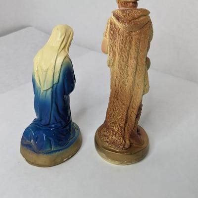 Chalkware Nativity Scene