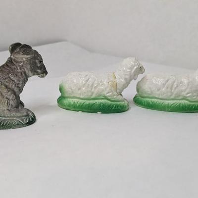 Chalkware Nativity Scene