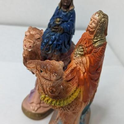 Chalkware Nativity Scene