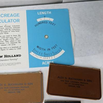 Agriculture Ledgers, Pocket Books, and Ephemera