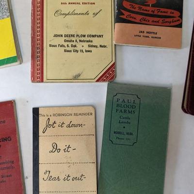 Agriculture Ledgers, Pocket Books, and Ephemera