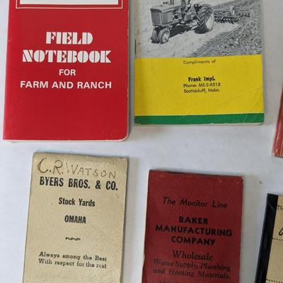 Agriculture Ledgers, Pocket Books, and Ephemera