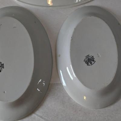 White Ironstone Platters