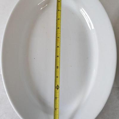 White Ironstone Platters