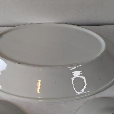 White Ironstone Platters
