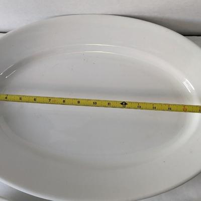 White Ironstone Platters