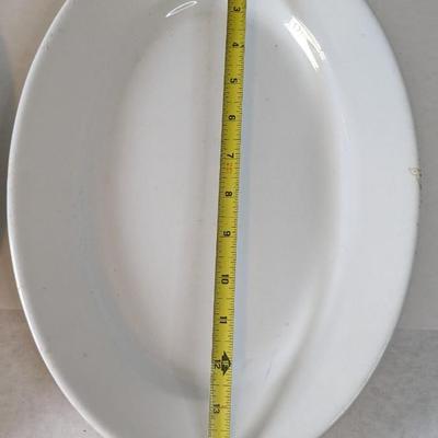 White Ironstone Platters