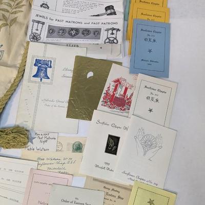 Order of the Eastern Star Masonic Memorabilia