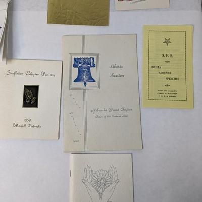 Order of the Eastern Star Masonic Memorabilia