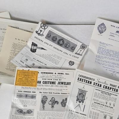Order of the Eastern Star Masonic Memorabilia