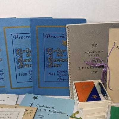 Order of the Eastern Star Masonic Memorabilia