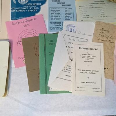 Order of the Eastern Star Masonic Memorabilia