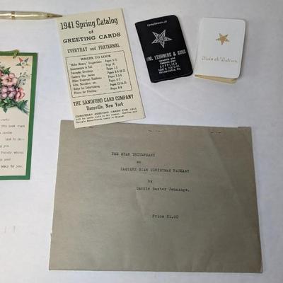 Order of the Eastern Star Masonic Memorabilia