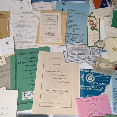 Order of the Eastern Star Masonic Memorabilia