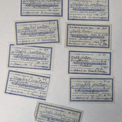 Order of the Eastern Star Masonic Memorabilia
