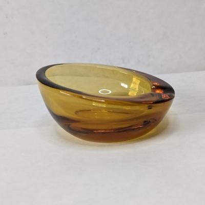 Colorful Mid Mod Orb Glass Ashtrays