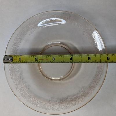 Fostoria Glass Vesper Amber 5 7/8" Single Rim Saucers