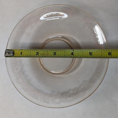 Fostoria Glass Vesper Amber 5 7/8" Single Rim Saucers