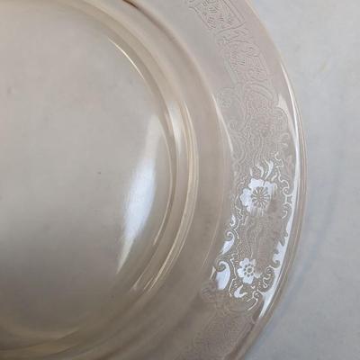 Fostoria Glass Vesper Amber 7" Salad Plates