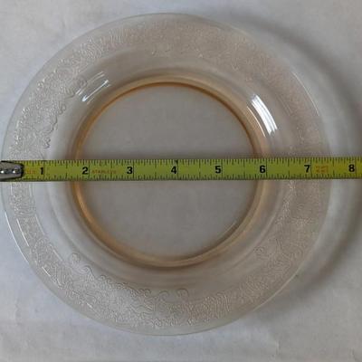 Fostoria Glass Vesper Amber 7" Salad Plates