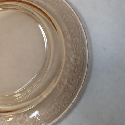 Fostoria Glass Vesper Amber 6 1/8" Plates