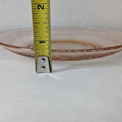 Fostoria Glass Vesper Amber 5 7/8" Double Rim Saucers