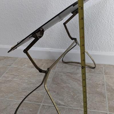 Glass and Iron Shelf and Trays
