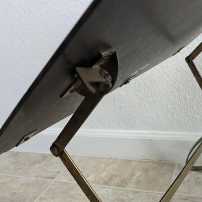 Glass and Iron Shelf and Trays