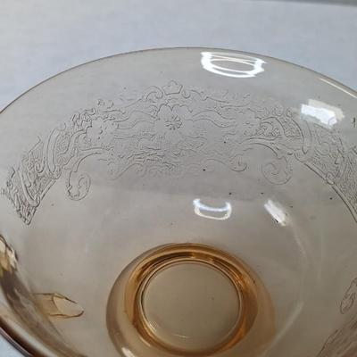 Fostoria Glass Vesper Amber Tea Cups