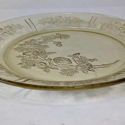 Federal Yellow/Citron Depression Glass Plates