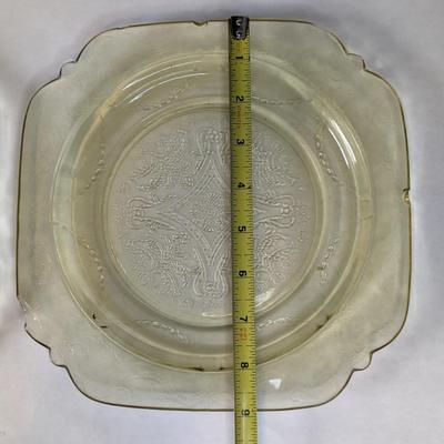 Federal Yellow/Citron Depression Glass Plates